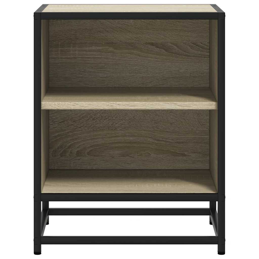 Nattbord Sonoma Eik 40X31X50 Cm Konstruert Tre Og Metall