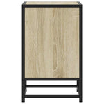 Nattbord 2 Stk Sonoma Eik 40X31X50 Cm Konstruert Tre Og Metall