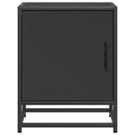Nattbord Svart 40X31X50 Cm Heltre Furu Og Metall