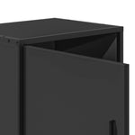 Nattbord Svart 40X31X50 Cm Heltre Furu Og Metall