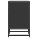 Nattbord 2 Stk Svart 40X31X50 Cm Heltre Furu Og Metall