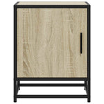 Nattbord 2 Stk Sonoma Eik 40X31X50 Cm Konstruert Tre Og Metall