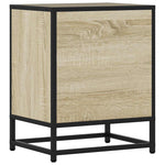 Nattbord 2 Stk Sonoma Eik 40X31X50 Cm Konstruert Tre Og Metall