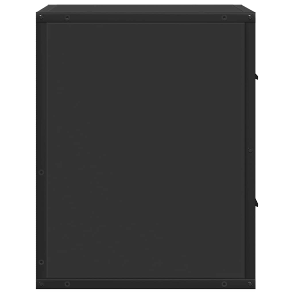 Veggmonterte Nattbord 2 Stk Svart 40X31X39,5 Cm