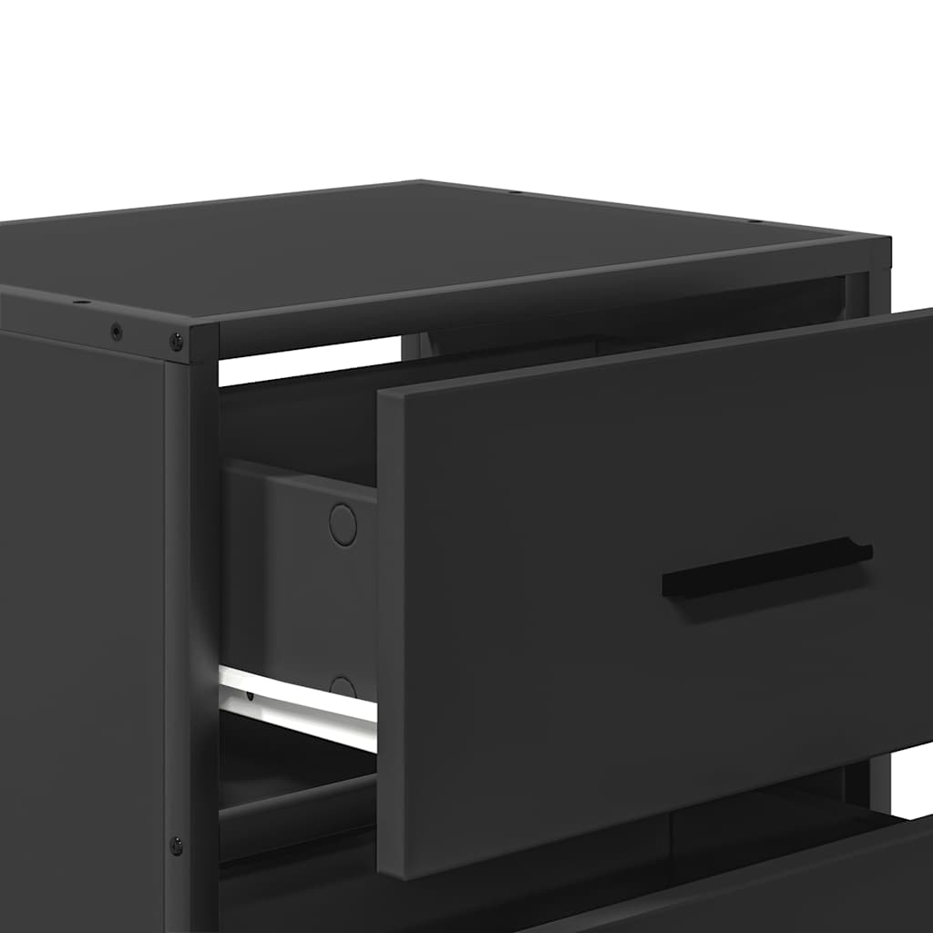 Veggmonterte Nattbord 2 Stk Svart 40X31X39,5 Cm