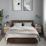 Veggmonterte Nattbord 2 Stk Sonoma Eik 40X31X39,5 Cm