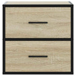 Veggmonterte Nattbord 2 Stk Sonoma Eik 40X31X39,5 Cm