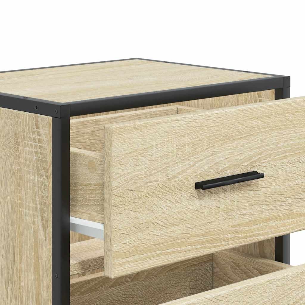 Veggmonterte Nattbord 2 Stk Sonoma Eik 40X31X39,5 Cm