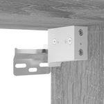 Veggmonterte Nattbord 2 Stk Grå Sonoma 40X31X39,5 Cm