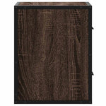 Veggmonterte Nattbord 2 Stk Brun Eik 40X31X39,5 Cm