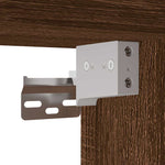 Veggmonterte Nattbord 2 Stk Brun Eik 40X31X39,5 Cm