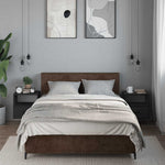 Veggmonterte Nattbord 2 Stk Svart 40X31X39,5 Cm