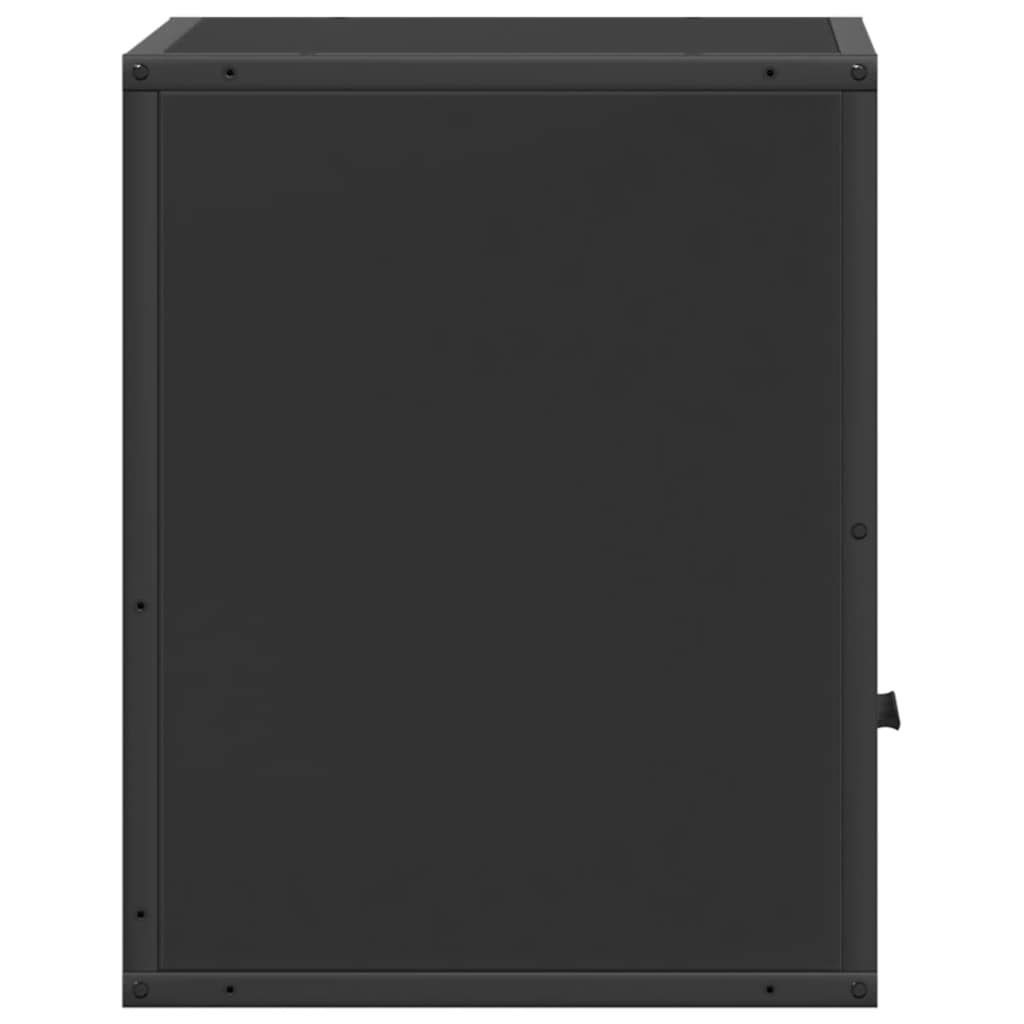 Veggmonterte Nattbord 2 Stk Svart 40X31X39,5 Cm