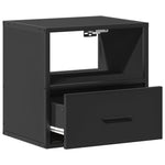 Veggmonterte Nattbord 2 Stk Svart 40X31X39,5 Cm
