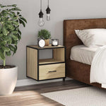 Veggmontert Nattbord Sonoma Eik 40X31X39,5 Cm