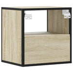 Veggmontert Nattbord Sonoma Eik 40X31X39,5 Cm