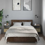 Veggmonterte Nattbord 2 Stk Sonoma Eik 40X31X39,5 Cm