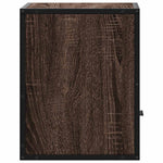 Veggmonterte Nattbord 2 Stk Brun Eik 40X31X39,5 Cm