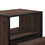 Veggmonterte Nattbord 2 Stk Brun Eik 40X31X39,5 Cm