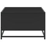 Salongbord Svart 100X57X35 Cm Konstruert Tre Og Metall