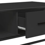 Salongbord Svart 100X57X35 Cm Konstruert Tre Og Metall