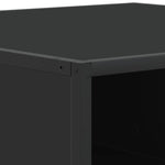 Salongbord Svart 80X80X30 Cm Konstruert Tre Og Metall