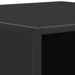 Salongbord Svart 100X100X30 Cm Konstruert Tre Og Metall