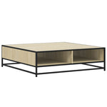 Salongbord Sonoma Eik 100X100X30 Cm Konstruert Tre Og Metall