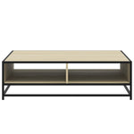 Salongbord Sonoma Eik 100X100X30 Cm Konstruert Tre Og Metall
