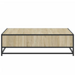 Salongbord Sonoma Eik 100X100X30 Cm Konstruert Tre Og Metall