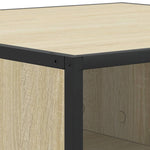 Salongbord Sonoma Eik 100X100X30 Cm Konstruert Tre Og Metall