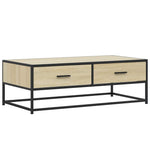 Salongbord Sonoma Eik 100X50X35 Cm Konstruert Tre Og Metall