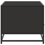 Salongbord Svart 100X50X45 Cm Konstruert Tre Og Metall