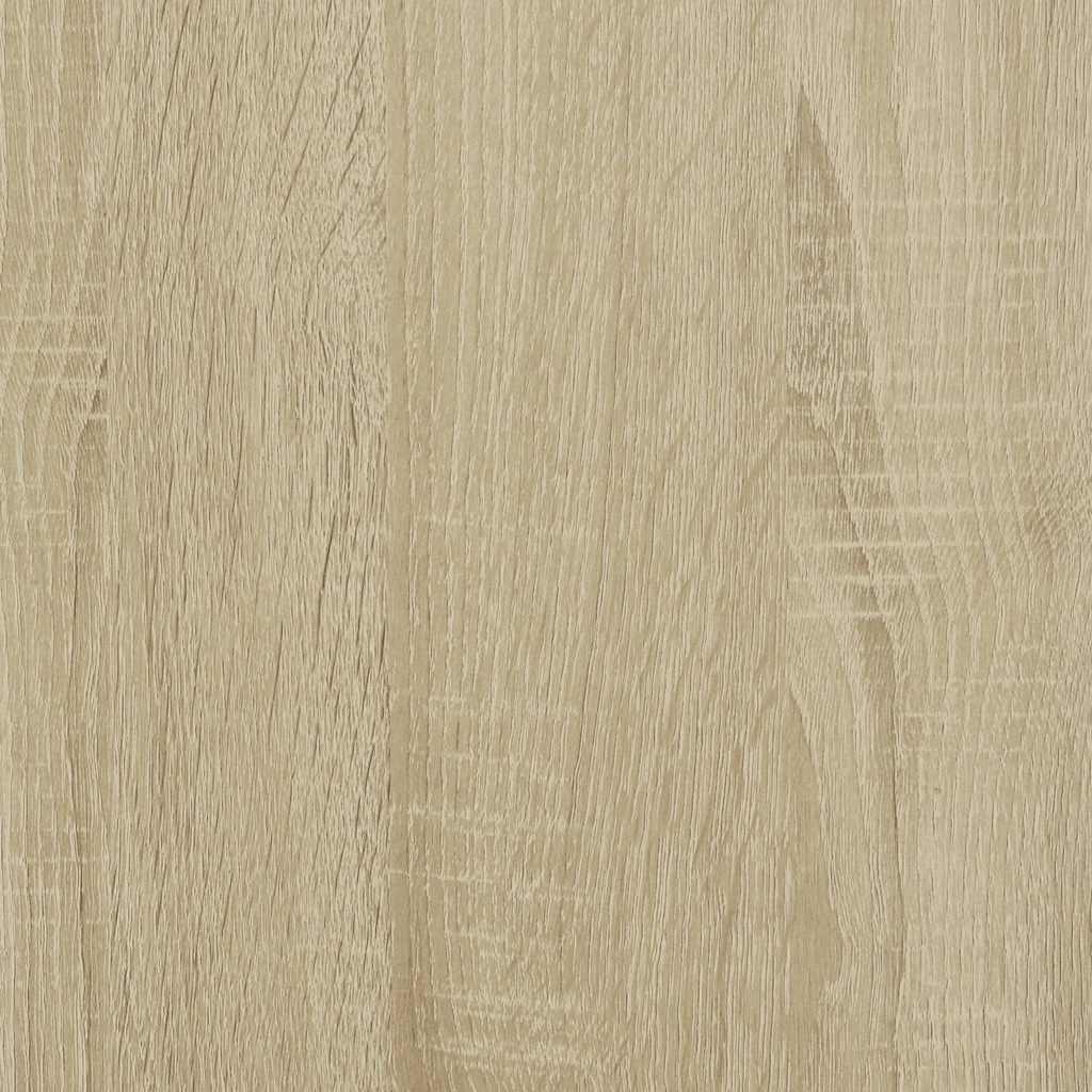 Tv-Benk Sonoma Eik 61X40X46 Cm Konstruert Tre Og Metall
