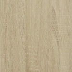 Tv-Benk Sonoma Eik 61X40X46 Cm Konstruert Tre Og Metall