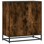 Skjenk Røkt Eik 68X35X76 Cm Konstruert Tre Og Metall