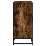 Skjenk Røkt Eik 92X35X76 Cm Konstruert Tre