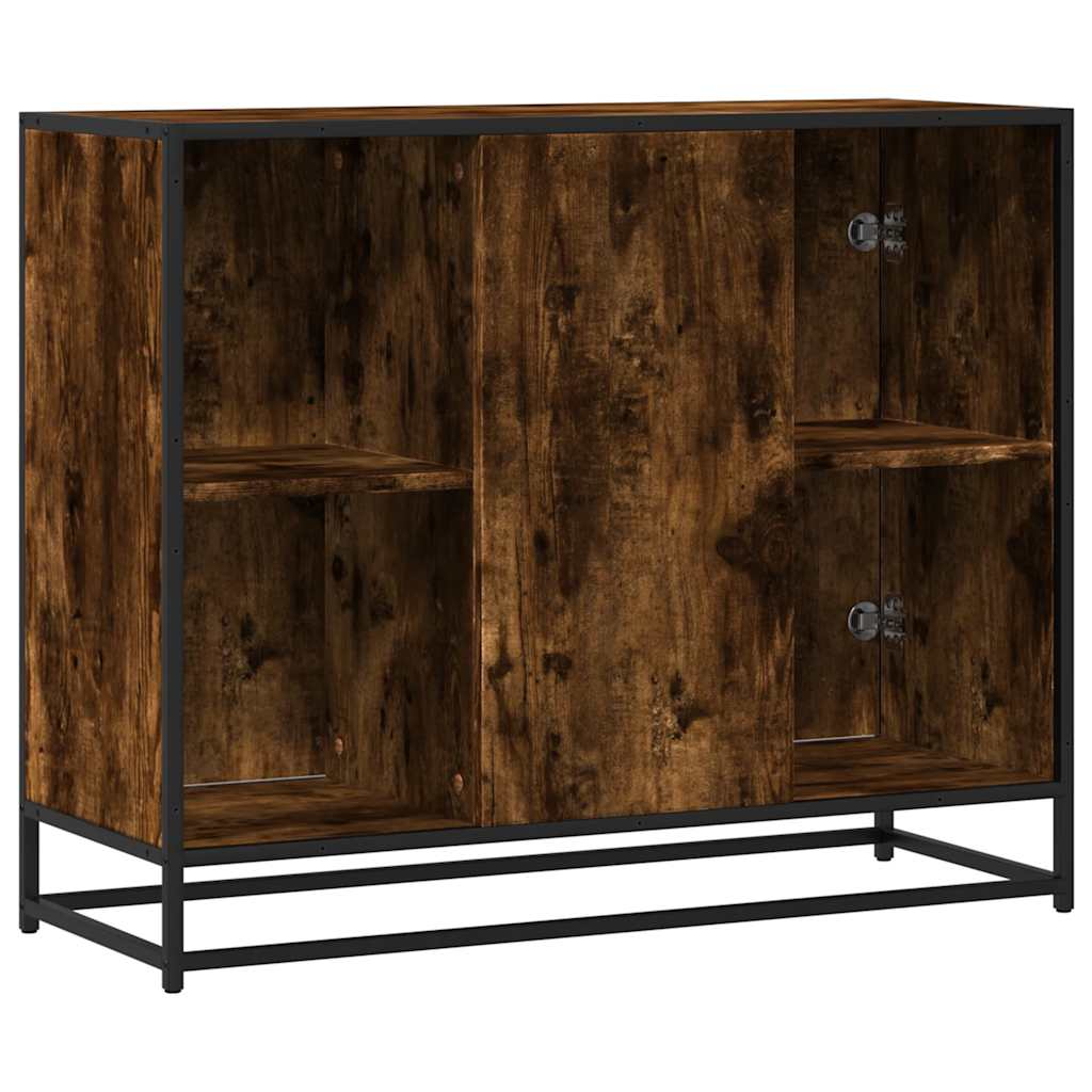 Skjenk Røkt Eik 92X35X76 Cm Konstruert Tre