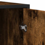 Skjenk Røkt Eik 92X35X76 Cm Konstruert Tre