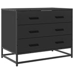 Kommode Svart 70X41X56 Cm Konstruert Tre