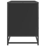 Kommode Svart 70X41X56 Cm Konstruert Tre
