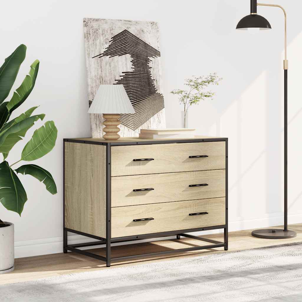 Kommode Sonoma Eik 70X41X56 Cm Konstruert Tre