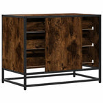 Kommode Røkt Eik 70X41X56 Cm Konstruert Tre