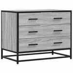 Kommode Grå Sonoma 70X41X56 Cm Konstruert Tre