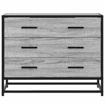Kommode Grå Sonoma 70X41X56 Cm Konstruert Tre