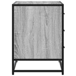 Kommode Grå Sonoma 70X41X56 Cm Konstruert Tre