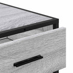 Kommode Grå Sonoma 70X41X56 Cm Konstruert Tre