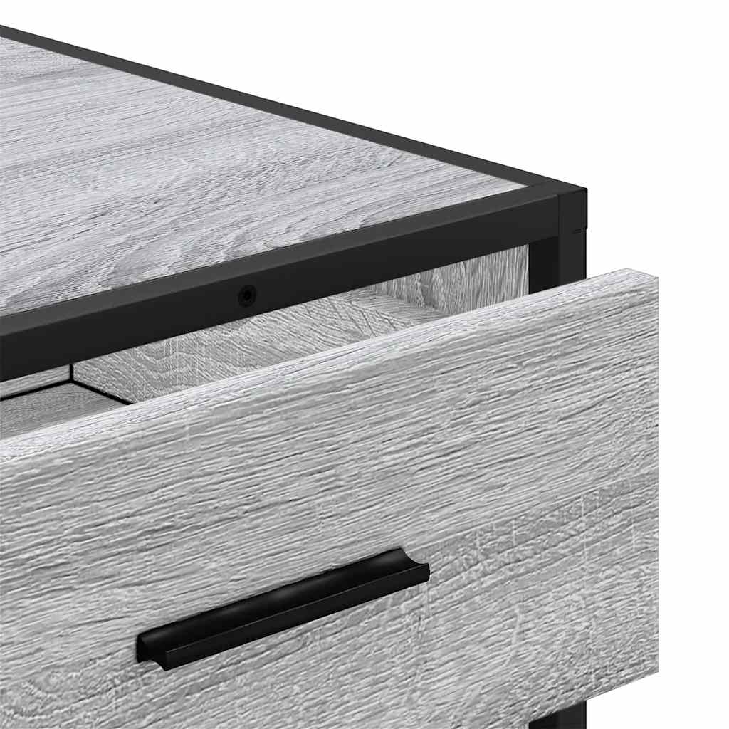 Kommode Grå Sonoma 70X41X56 Cm Konstruert Tre