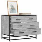 Kommode Grå Sonoma 70X41X56 Cm Konstruert Tre