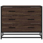Kommode Brun Eik 70X41X56 Cm Konstruert Tre